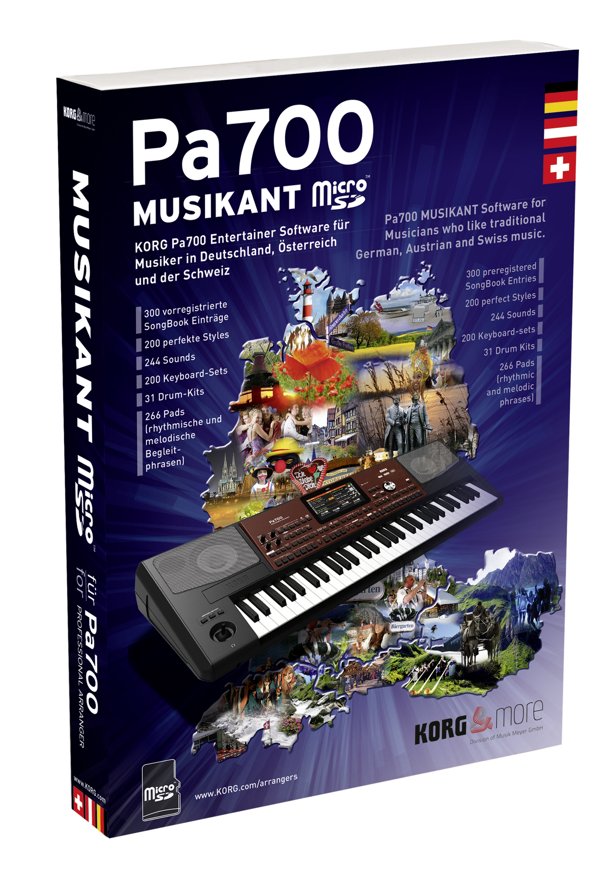Korg Software, MUSIKANT, voor Pa700, met micro-SD Card