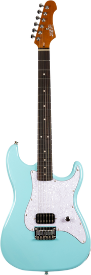 JET Guitars JS-400 HT BL – elektrische gitaar – S-stijl HSS hardtail Blauw, palissander toets