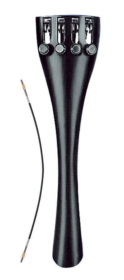 Wittner 919751 cellostaartstuk, 1/4-1/8, synthetisch, zwart, met 4 fijnstemmers