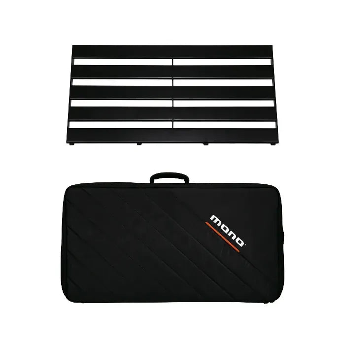 MONO Pedalboard RAIL Large, Black + Stealth Pro Accessory Case, Black – pedalboard