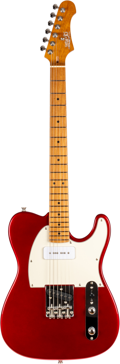 JET Guitars JT-300 CAR P90 – elektrische gitaar – T-stijl S-P90 Rood
