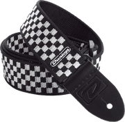 Dunlop D38-31BK Checkers Zwarts & Wit Gitaarband