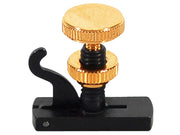 Wittner 906064 viool fijnstemmer, engels model, voor loop end snaren, zwart en goud