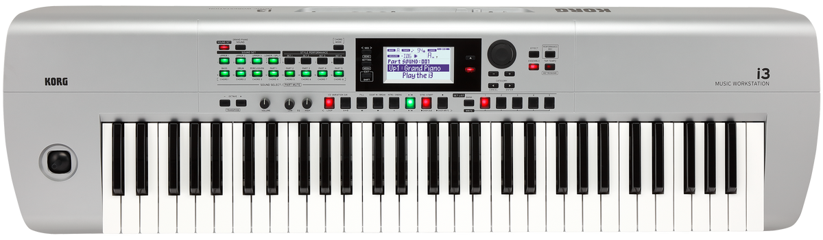 Korg Workstation, Arranger i3, 61 toetsen, zilver