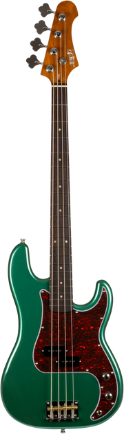 JET Guitars JPB-300 SG R – elektrische basgitaar – PB-stijl Bas Groen, palissander toets