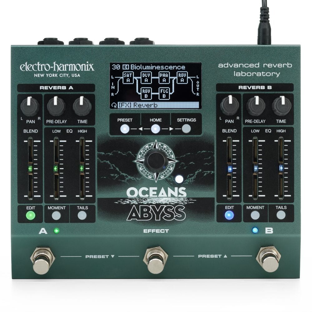Electro-Harmonix OCEANS ABYSS – reverbpedaal