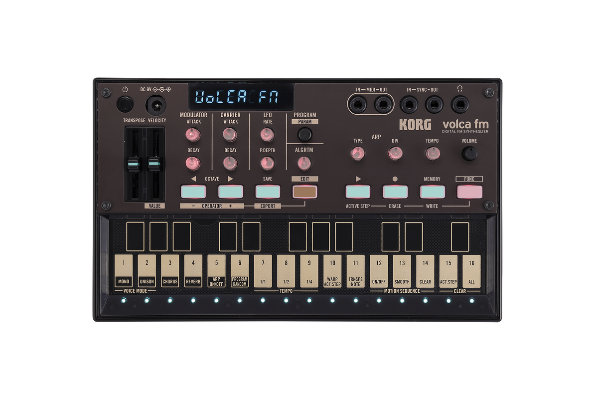 Korg Synthesizer, digitaal, Volca FM2, FM-toongenerator, sequencer