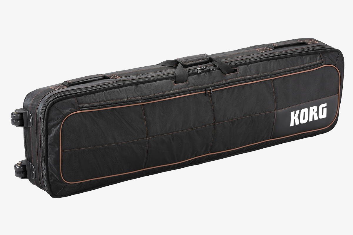 Korg tas, SV-1, SV-2, SV-2S (88 toetsen), wieltjes, KORG logo zwart/bruin