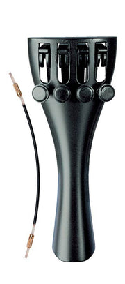 Wittner 919151 altvioolstaartstuk, 38,0-39,5 cm, synthetisch, zwart, met 4 fijnstemmers