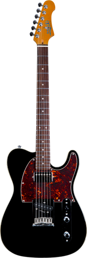 JET Guitars JT-350 BK R – elektrische gitaar – T-stijl SH Zwart, palissander toets
