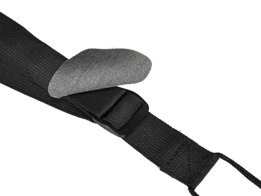 Gaucho GST-30-BK/10 Klassieke Gitaarband 10-pack, 10 riemen met klankgathaak, zwart nylon, 30 mm. breed