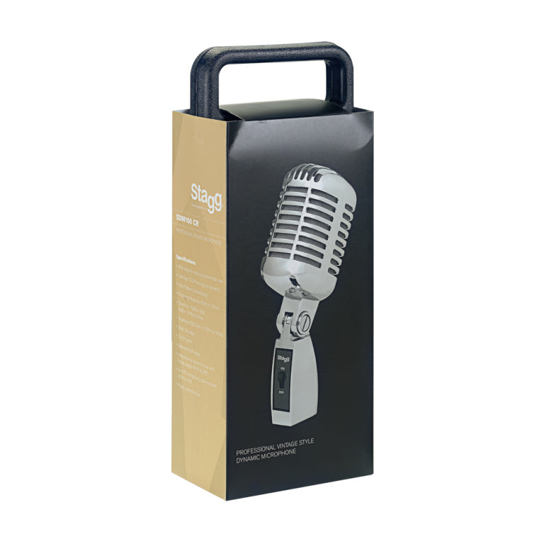 Stagg SDM100 CR vintage dynamische microfoon