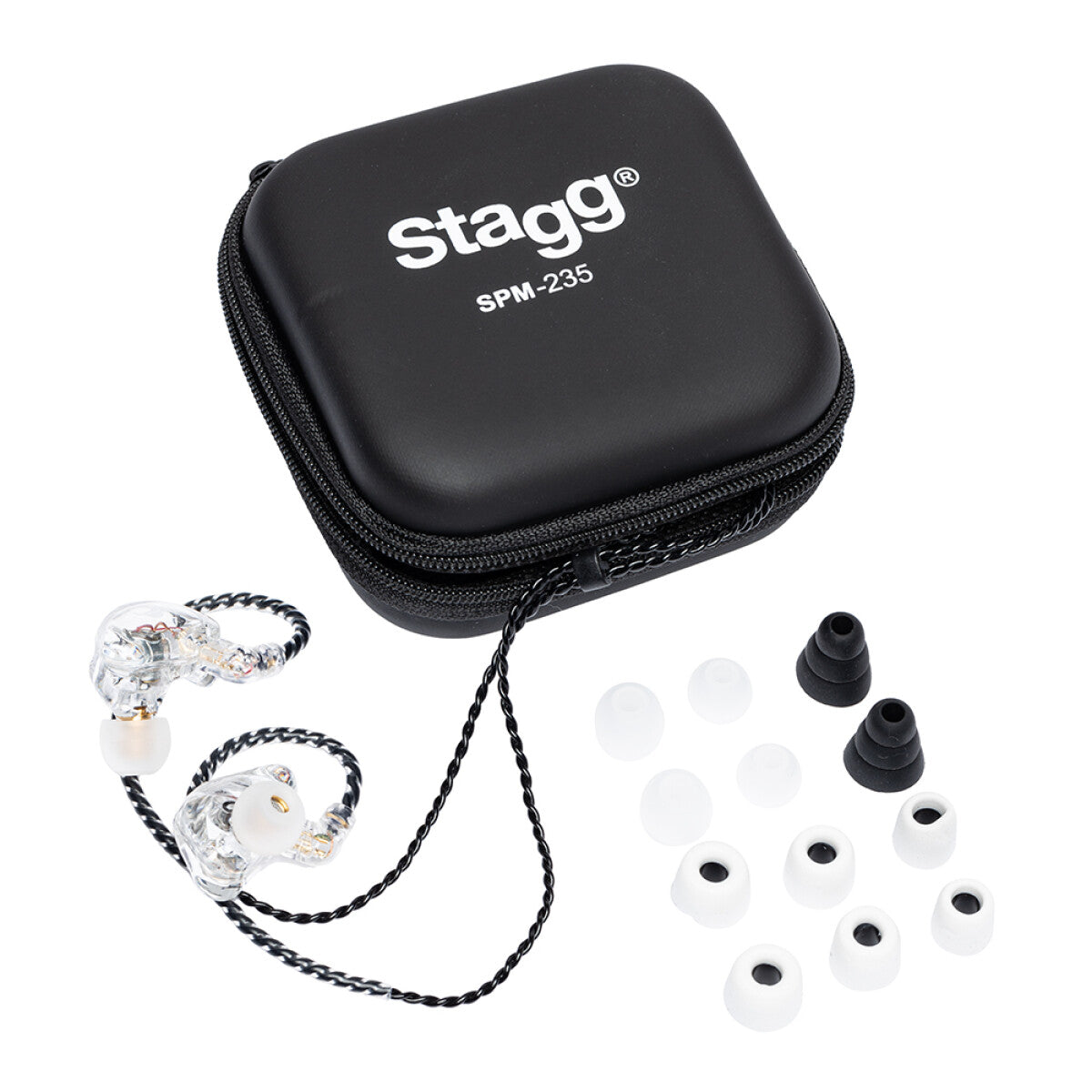 Stagg SPM-235 TR 2-driver in-ear monitors transparant