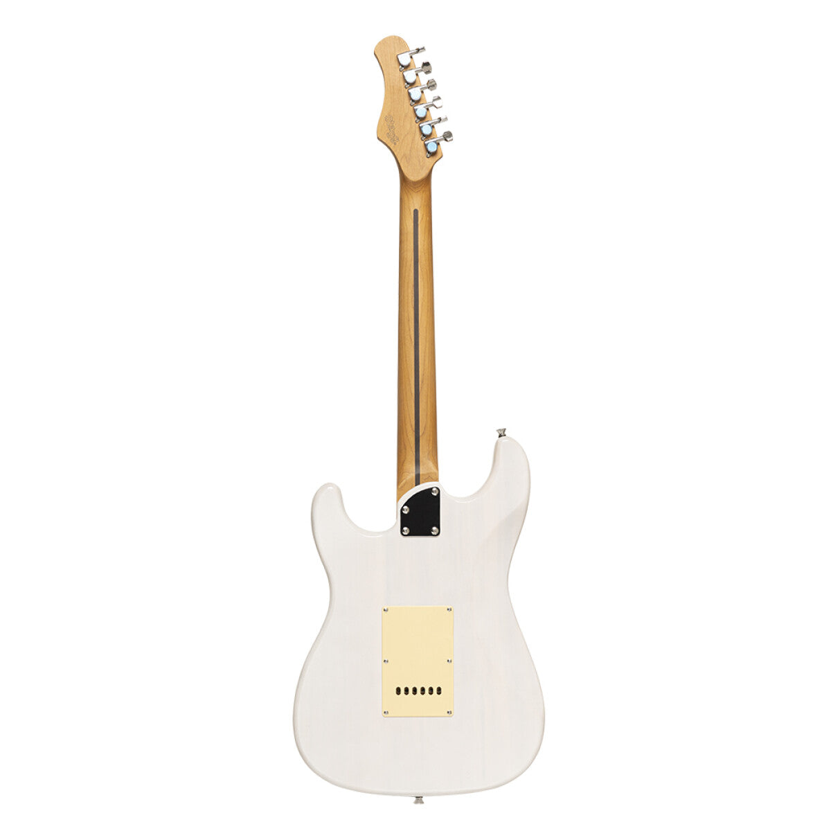 Stagg SES-55 WHB S-style elektrische gitaar See through White Blonde, glanzend