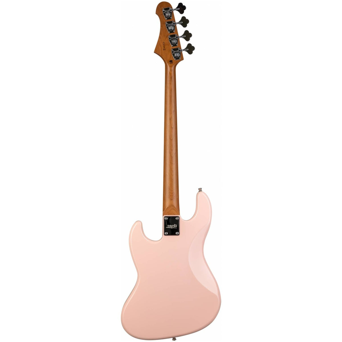 JET Guitars JJB-300 PK – elektrische basgitaar – JB-stijl Bas Schelp Roze, palissander toets