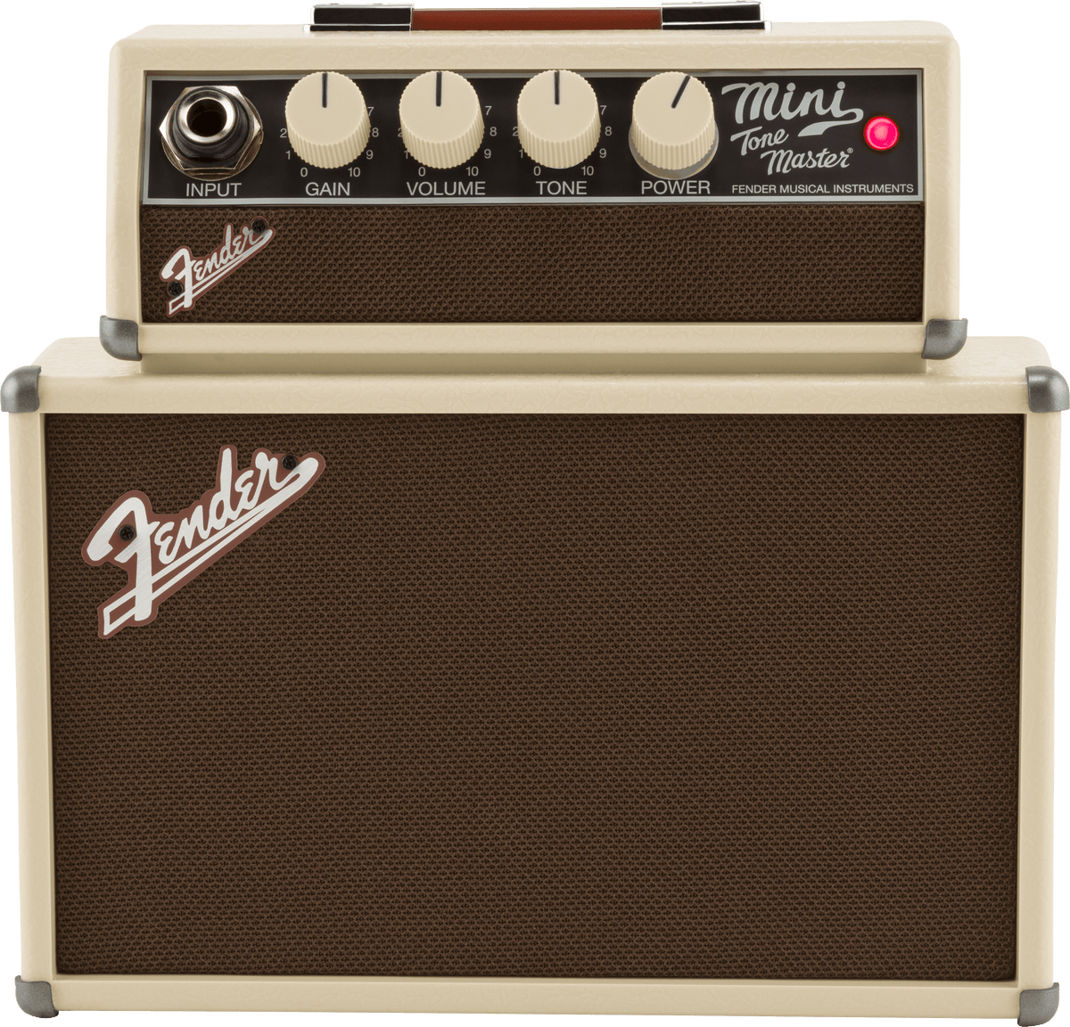 Fender 0234808000 Mini Tone Master gitaarversterker 1W met 2x 2-inch speakers - voorkant