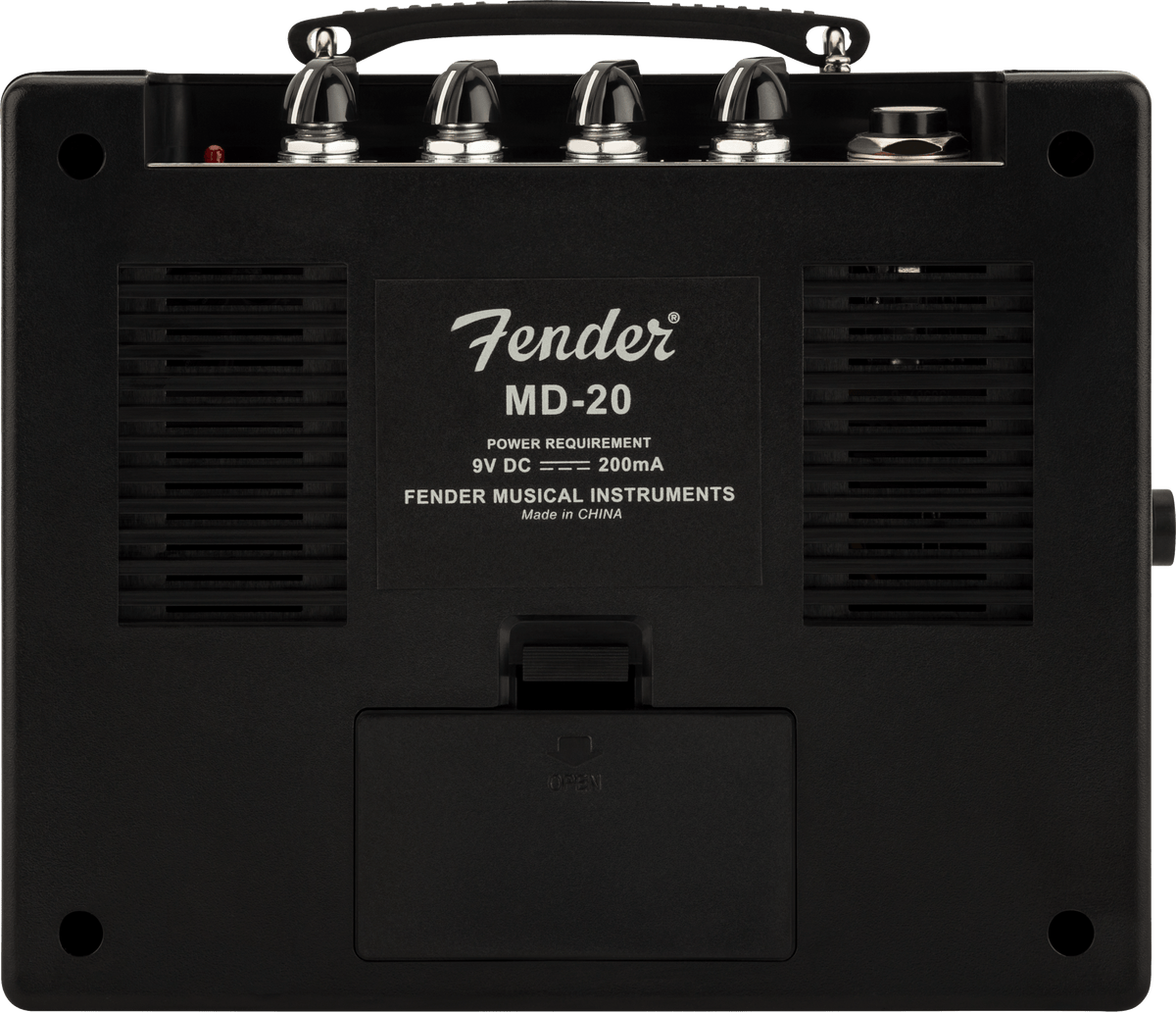 Fender 0234810000 MD20 Mini Deluxe gitaarversterker 1W met 1x 3-inch speaker - achterkant