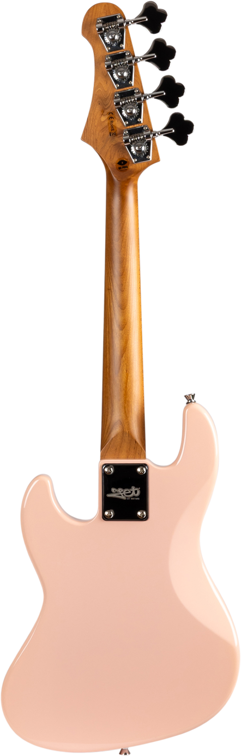 JET Guitars JB-300 PK – elektrische basgitaar – Reisbas, Shell Pink