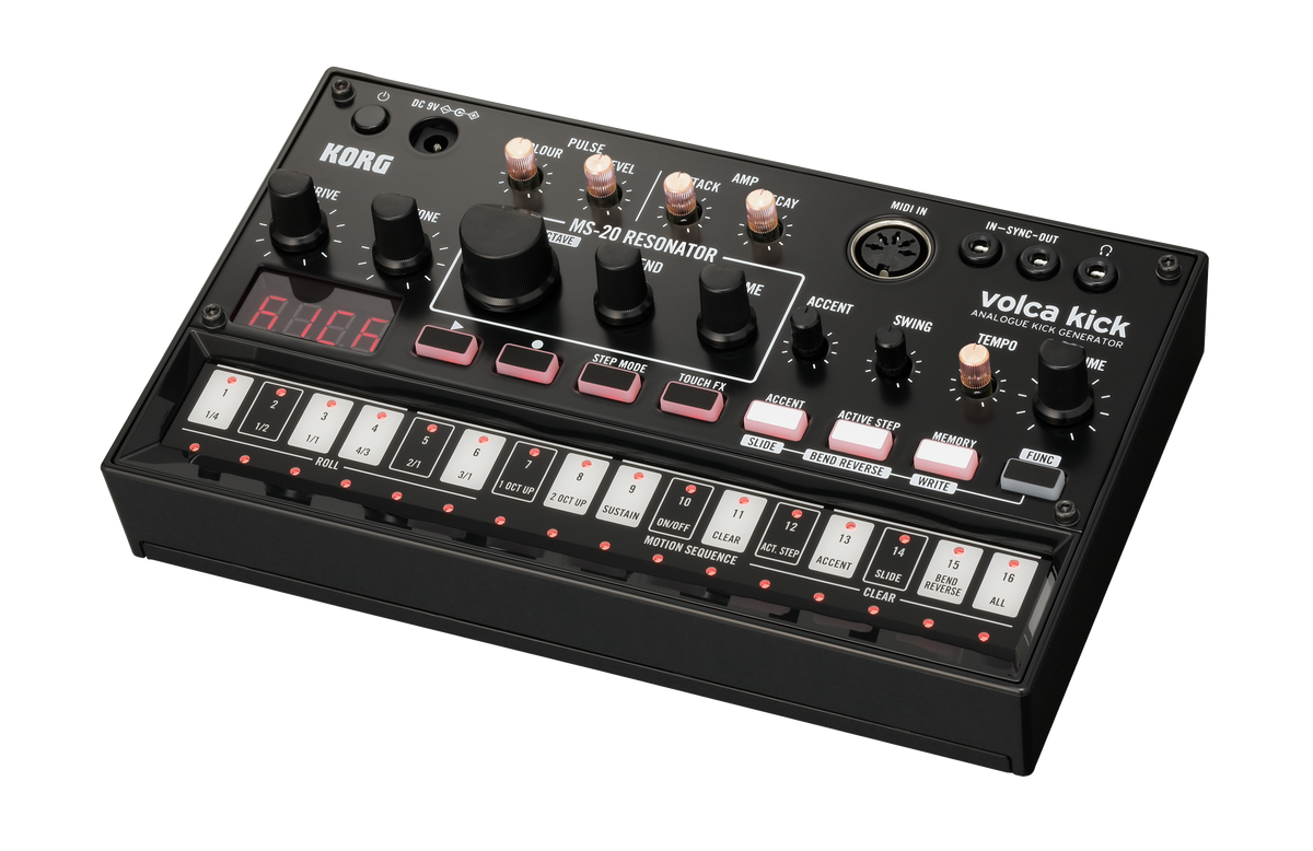Korg Synthesizer, analoog, volca kick, KickBass-Sounds, Sequencer