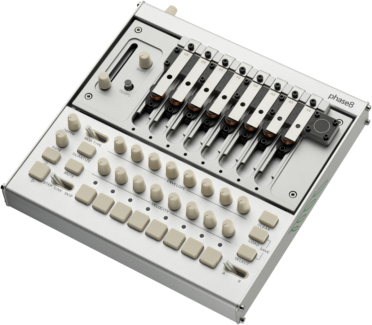 Korg synthesizer, elektro-akoestisch, phase8, 8 stemmen