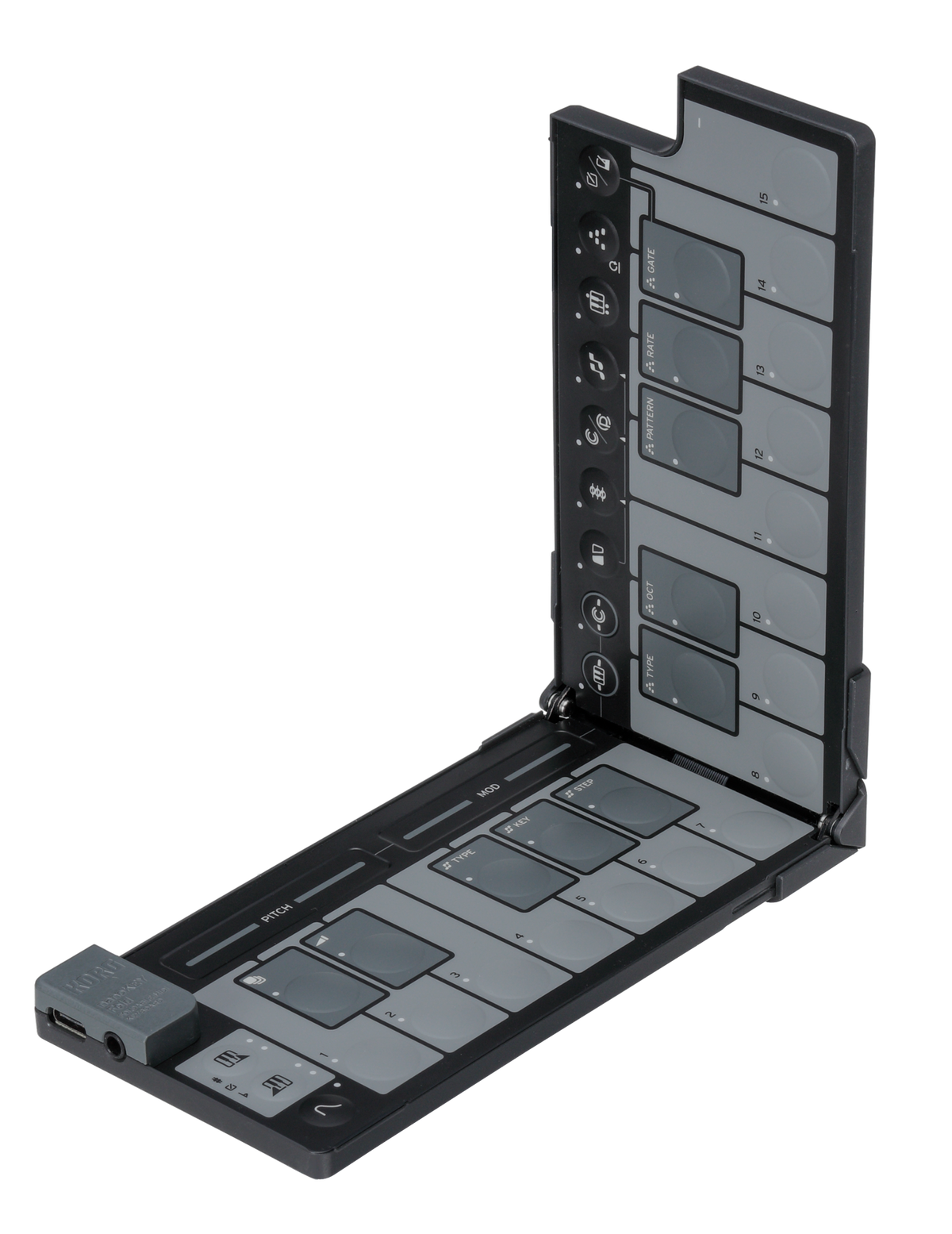 Korg USB-Controller, nanoKEY Fold, 25 Tasten, klappbar, schwarz