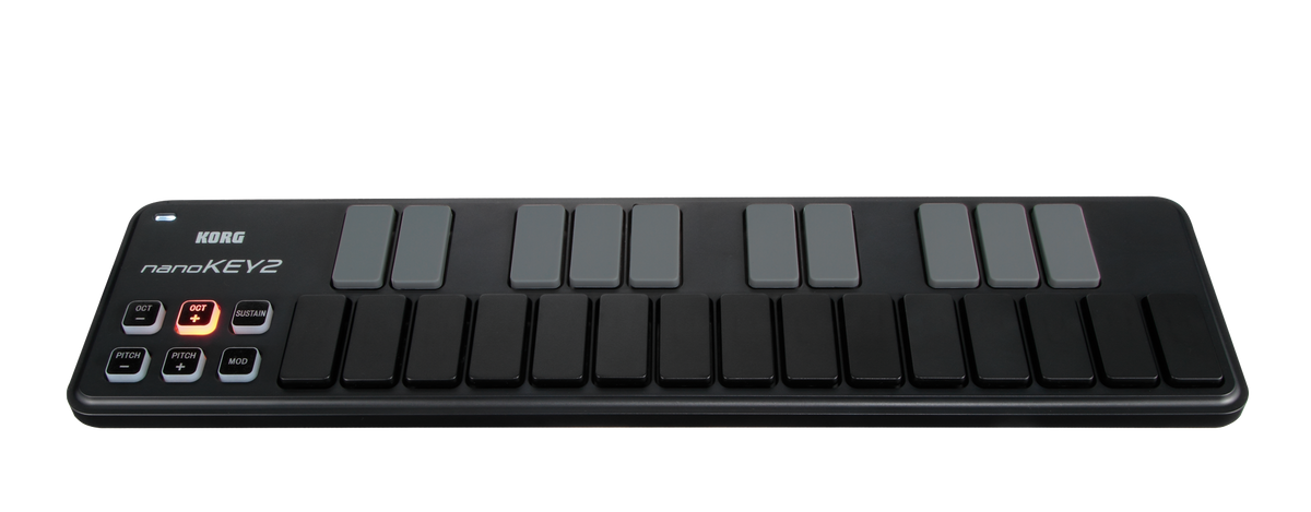 Korg USB-Controller, nanoKEY2, 25 toetsen, zwart