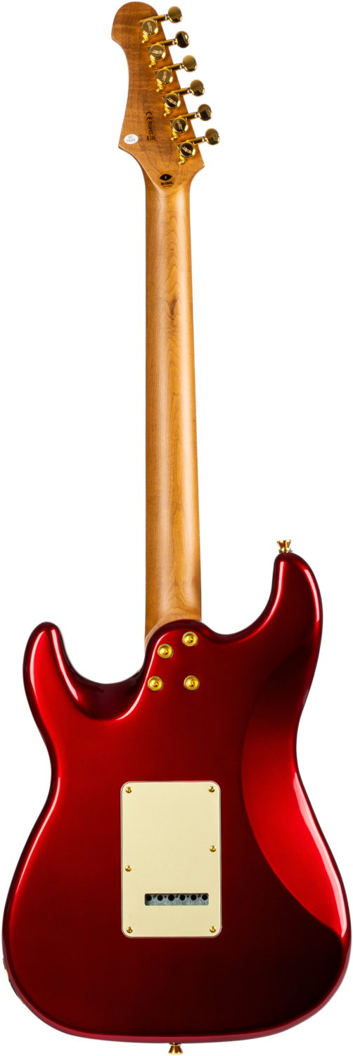 JET Guitars JS-480 WR G – elektrische gitaar – S-stijl HSS Wijnrood/Goud hardware, palissander toets