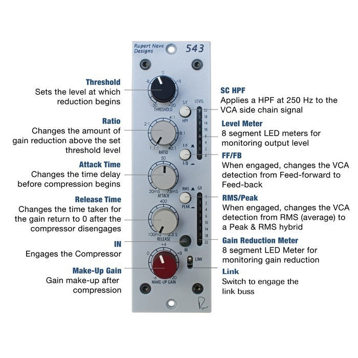 Rupert Neve Designs 543 - Mono Compressor/Limiter – compressor