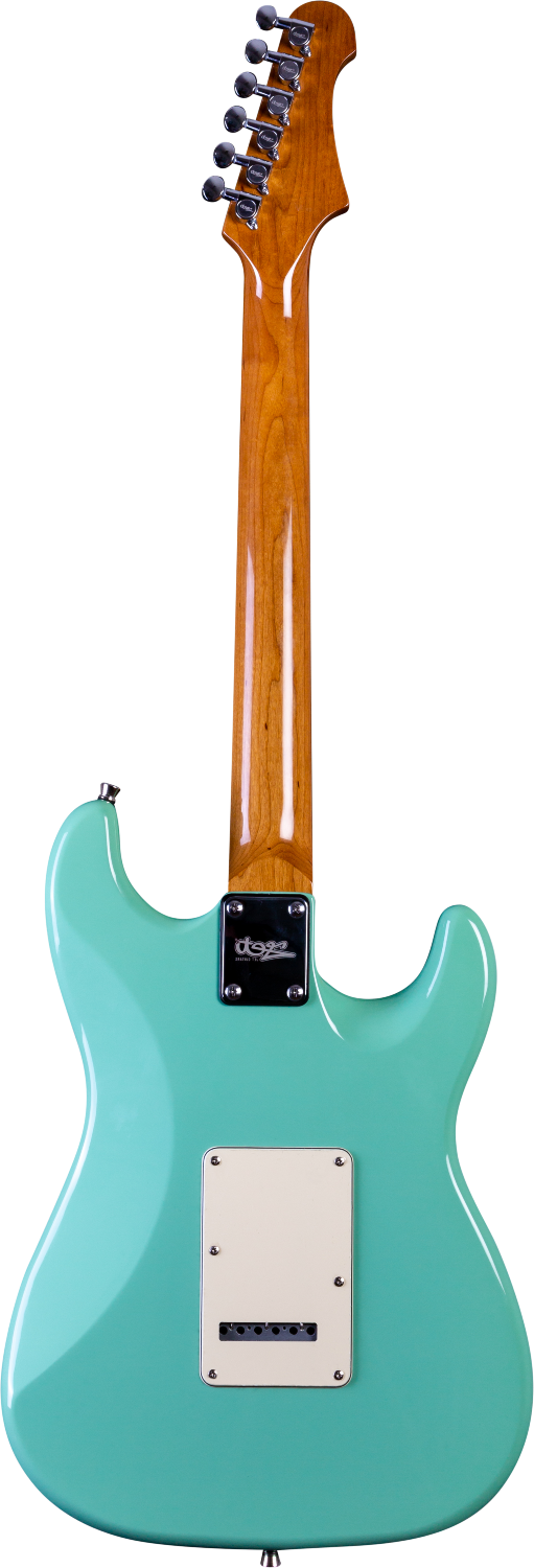 JET Guitars JS-300 SFG LH – elektrische gitaar – S-stijl SSS Linkshandig SF Groen
