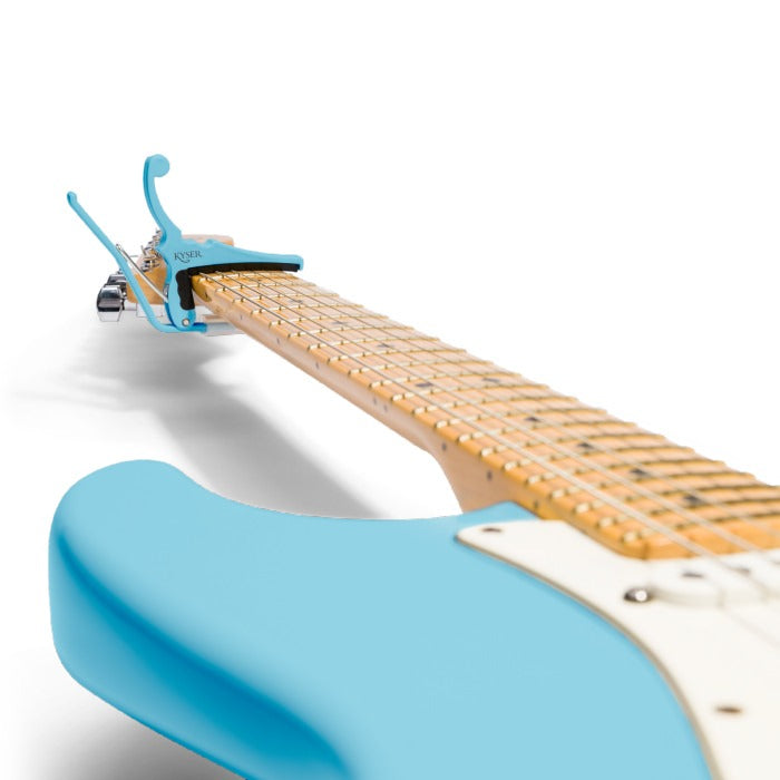 Kyser Fender® x Kyser® Quick-Change® Electric Guitar Capo, Daphne Blue – capodaster voor elektrische gitaar