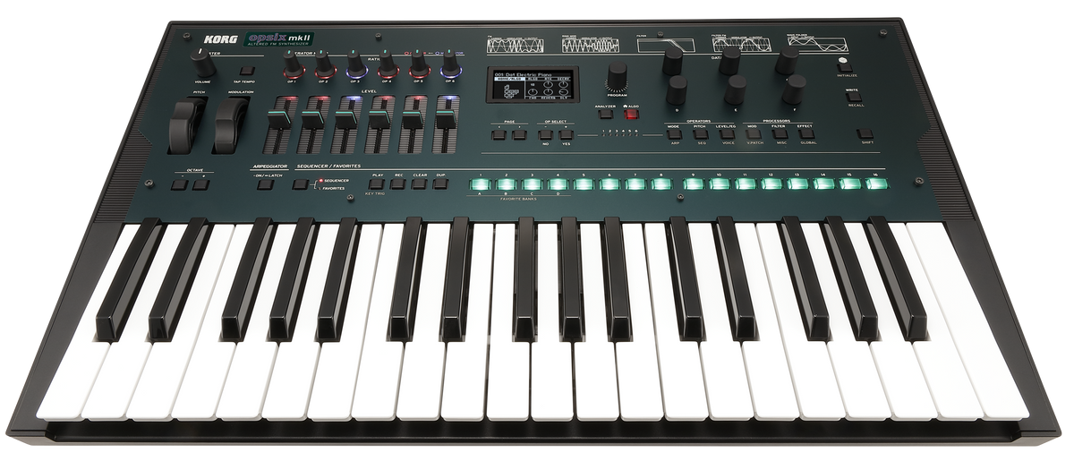 Korg Synthesizer, digitaal, opsix mk II, Altered FM Synthese, 37 toetsen