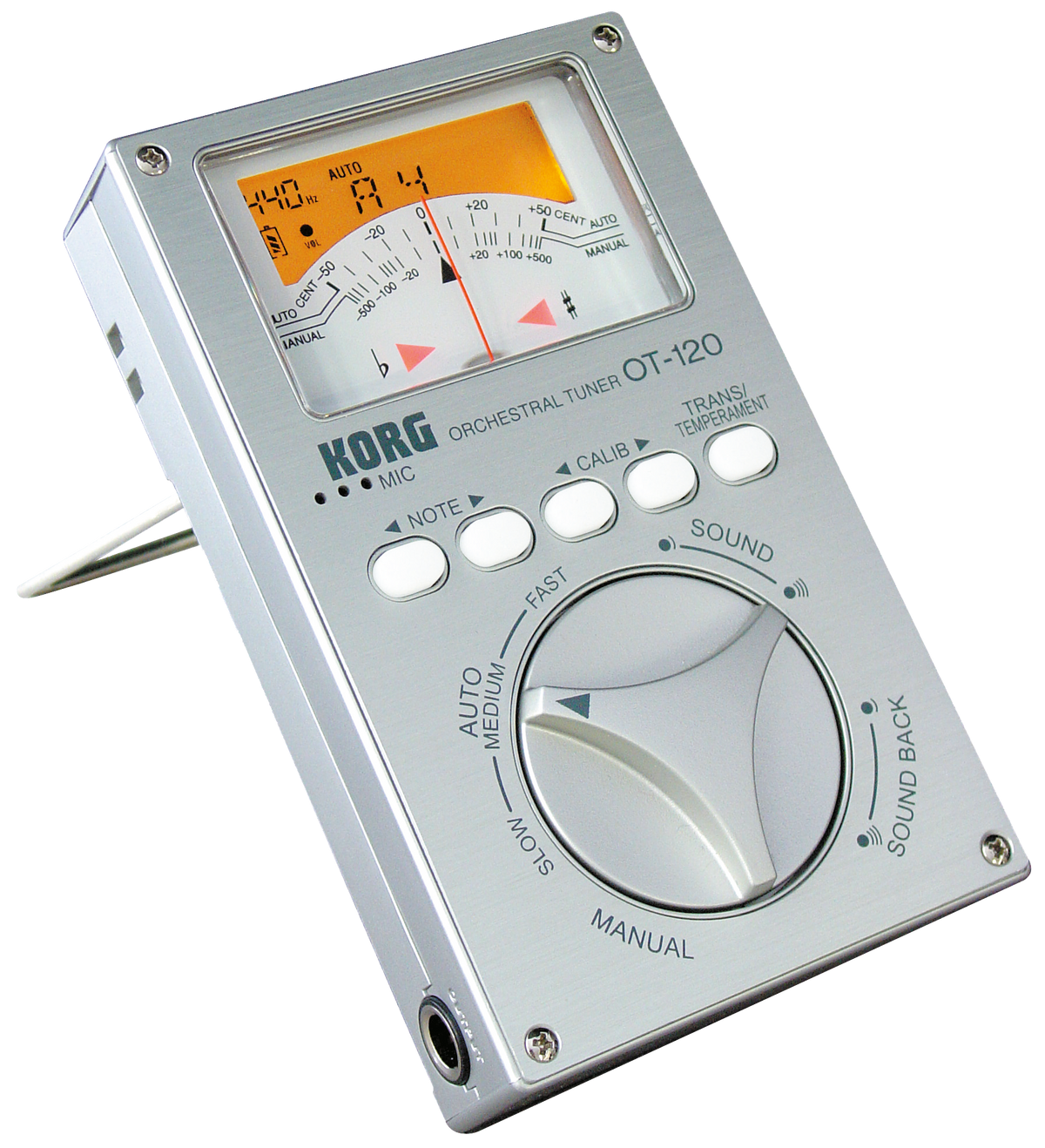 Korg Stemapparaat, chromatisch, OT-120, zilver