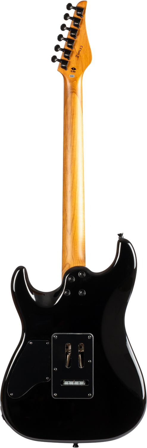 JET Guitars JS-800 BKW HS – elektrische gitaar – S-stijl Zwart, palissander toets