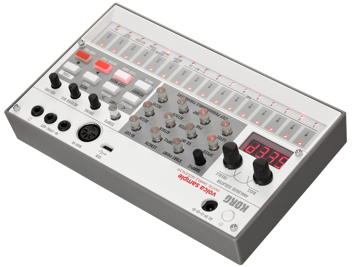 Korg Synthesizer, digitaal, volca sample, Sampler, met Sequencer