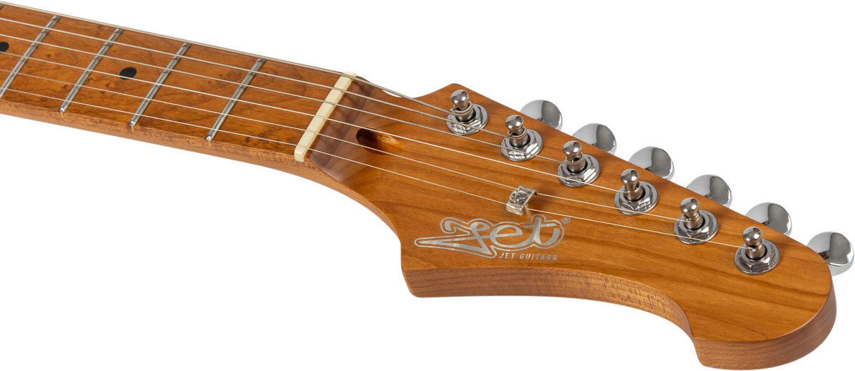 JET Guitars JS-300 MINI SFG – elektrische gitaar – Mini S-stijl SSS SF Groen