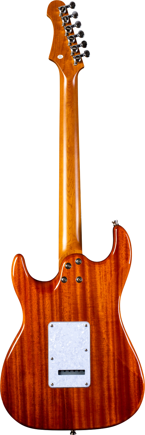 JET Guitars JS 600 BS – elektrische gitaar – S-stijl HSS Mahonie met gevlamd esdoorn top, Sunburst