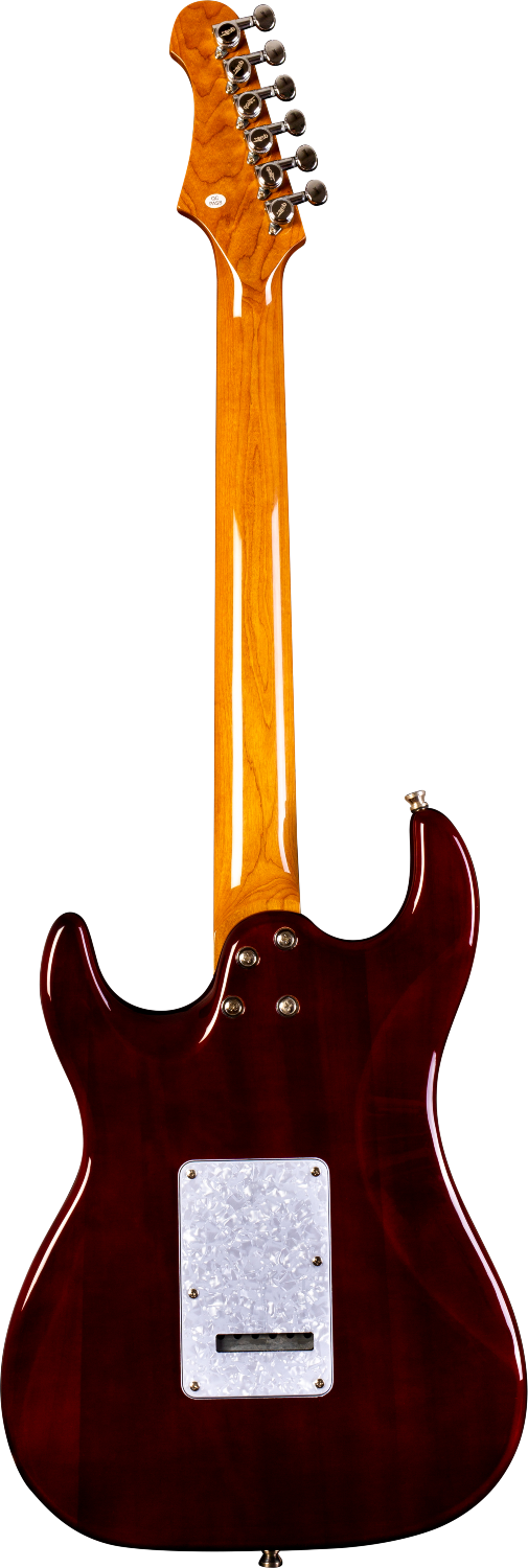 JET Guitars JS-450 TBL – elektrische gitaar – S-stijl HSS transp. blauw