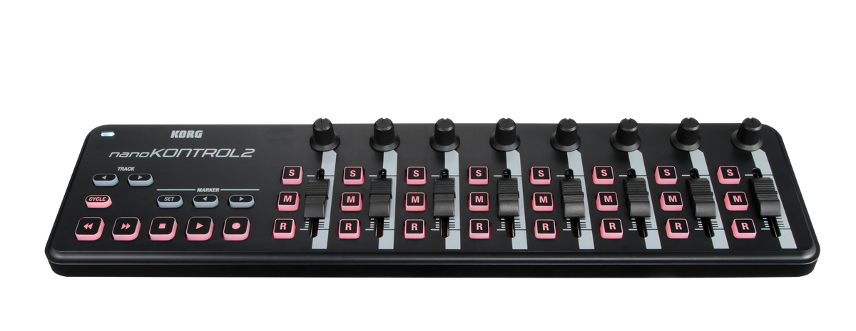 Korg USB-Controller, nanoKONTROL2, 8 faders, zwart