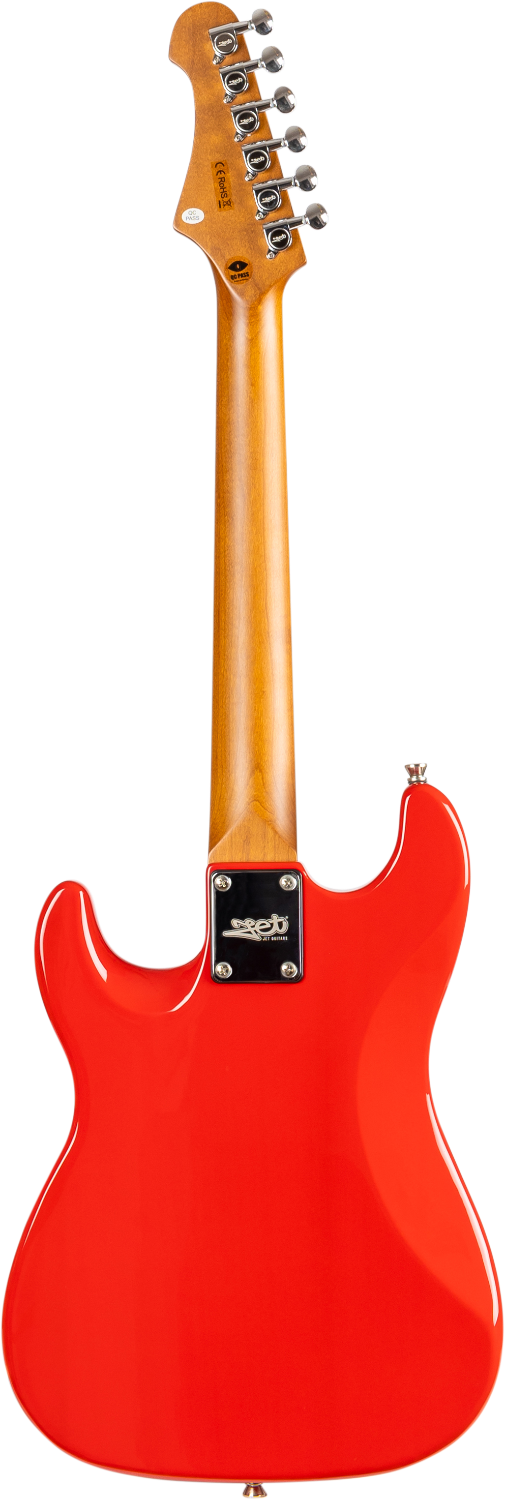 JET Guitars JS-300 MINI RD – elektrische gitaar – Mini S-stijl SSS Rood