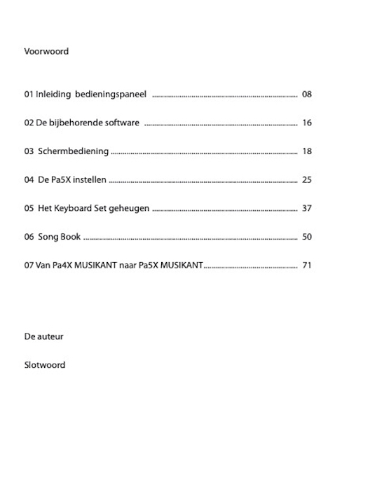 Korg Boek, voor Pa5X / MUSIKANT, Deel 1, NL-Versie