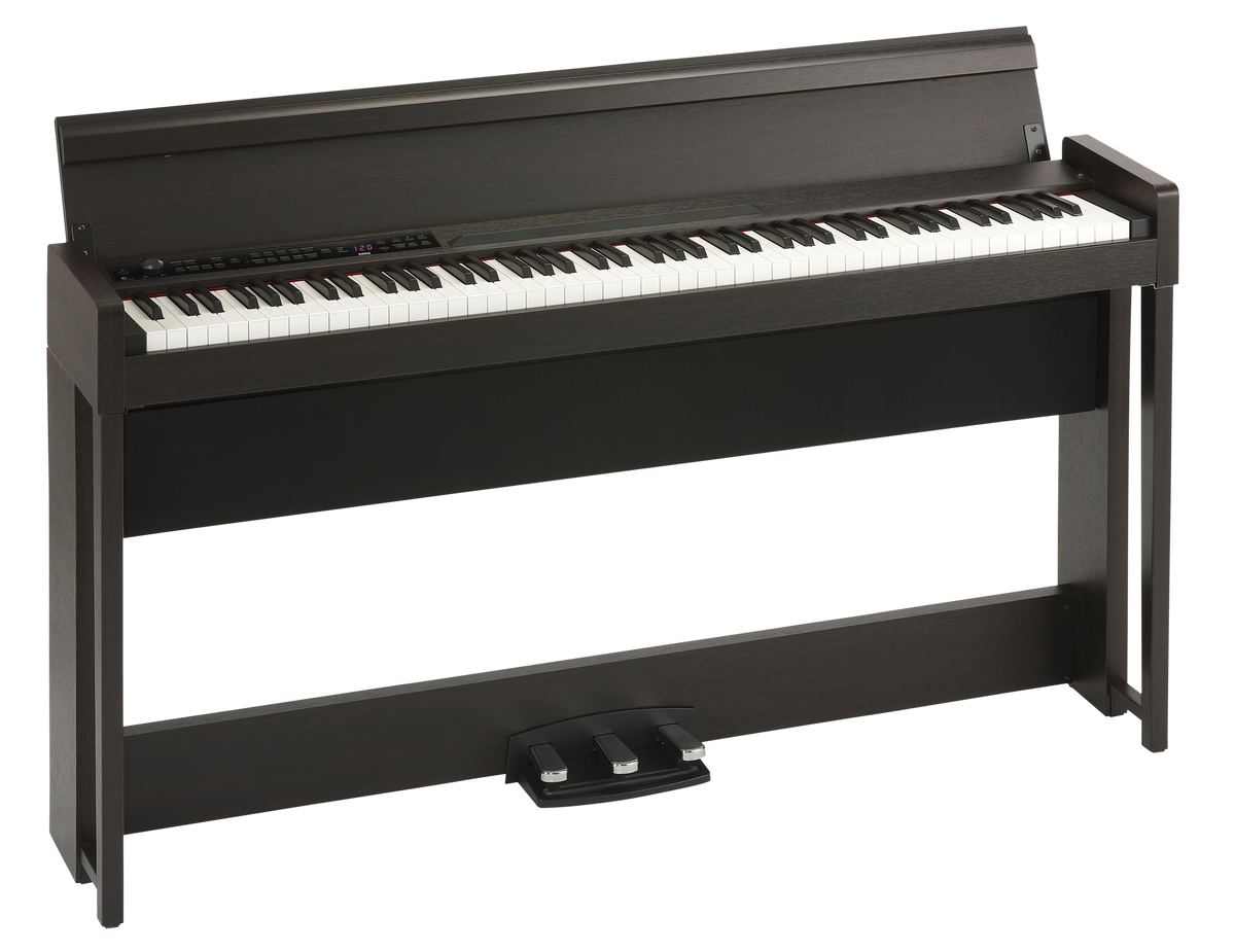Korg Digitale Piano, Concert, C1 Air, Bluetooth, 3 pedalen, 2x25 W, bruin