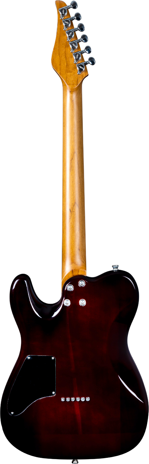 JET Guitars JT-450 QTPK – elektrische gitaar – T-stijl HH transp. roze