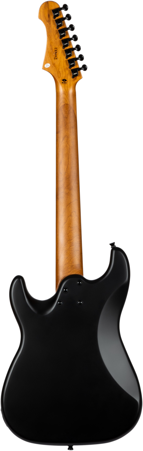 JET Guitars JS-407 MBK R – elektrische gitaar – S-stijl 7-snarige HH mat Zwart, palissander toets