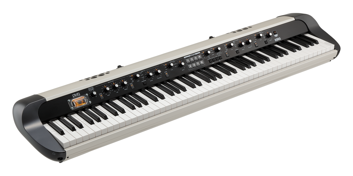 Korg Digitale Piano, SV2-88S, 88 toetsen (RH3), wit-metallic, met luidsprekers