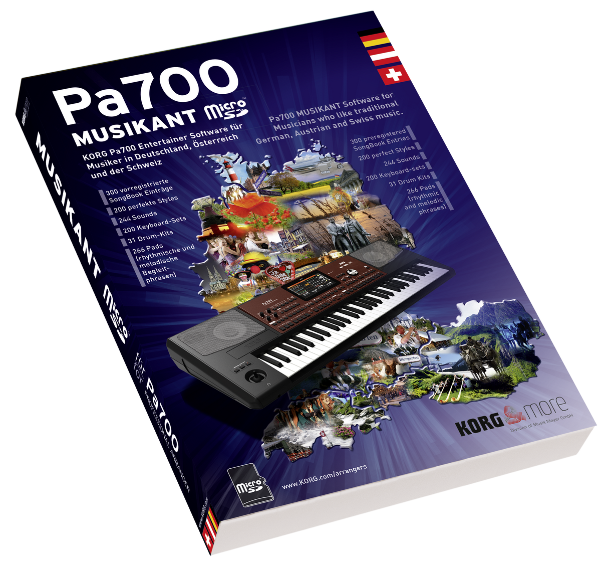 Korg Software, MUSIKANT, voor Pa700, met micro-SD Card