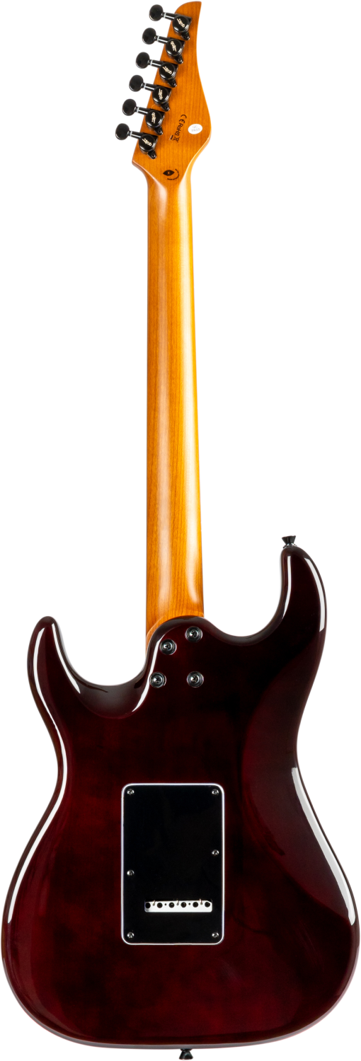 JET Guitars JS-450 TGR R – elektrische gitaar – S-stijl HSS transp. Groen, palissander toets