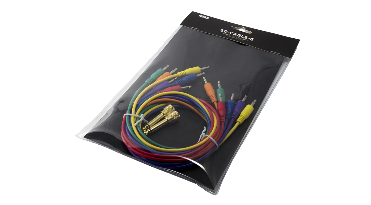 Korg Patchkabel, SQ1, kleur, 6 stuks