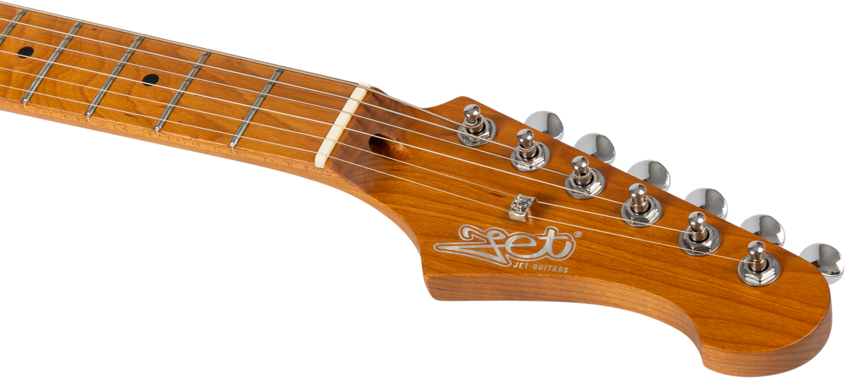 JET Guitars JS-300 MINI BK – elektrische gitaar – Mini S-stijl SSS Zwart