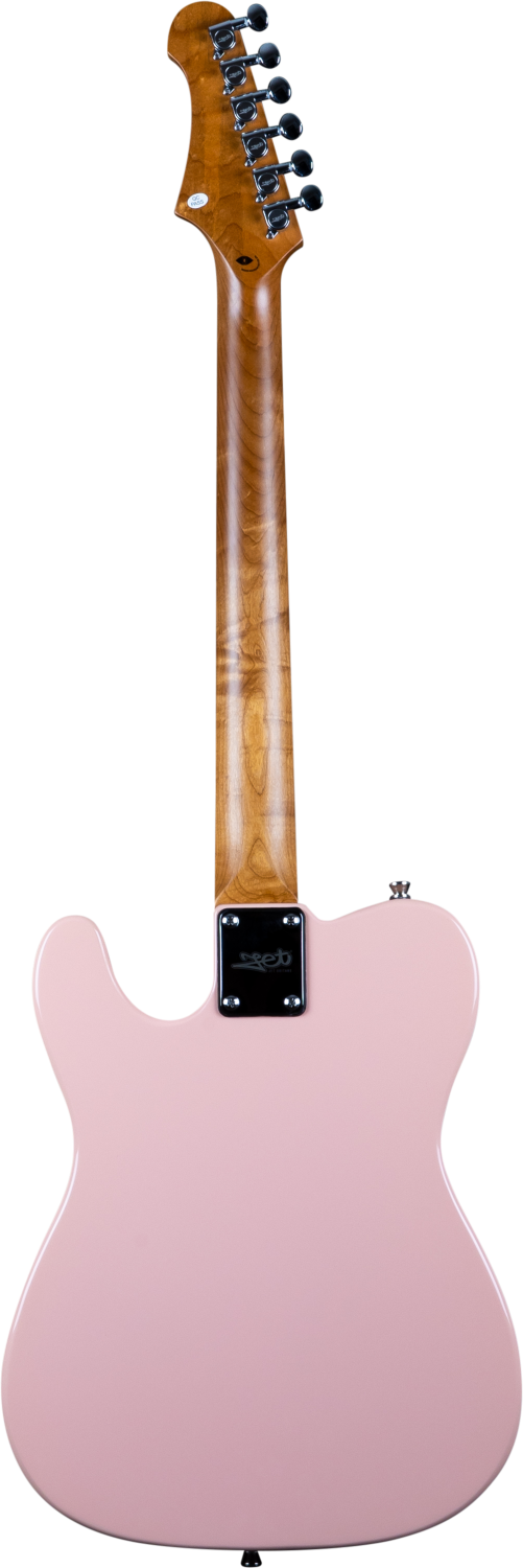 JET Guitars JT-300 PK R – elektrische gitaar – T-stijl Schelp Roze, palissander toets