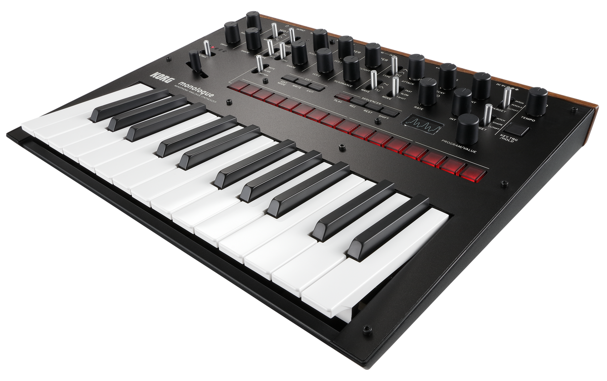 Korg Synthesizer, analoog, monologue, 25 toetsen, zwart